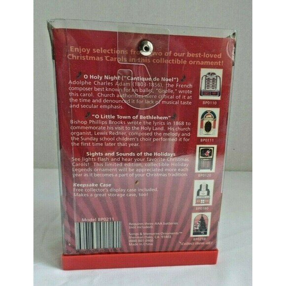 Songs & Memories Ornament New Collectors Edition Angel Harp 2 Songs Model BP0211 - Picture 3 of 3